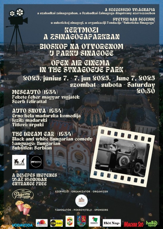 Bioskop na otvorenom u parku sinagoge