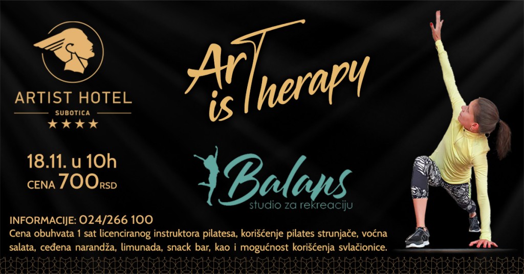 Art Is Therapy - pilates trening u Artist hotelu