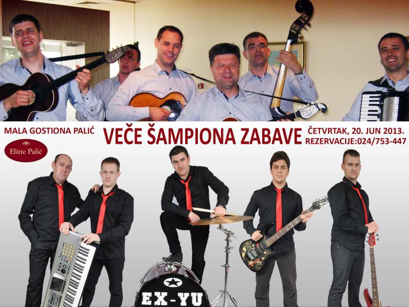 Veče šampiona zabave (Ravnica i Ex-Yu bend)