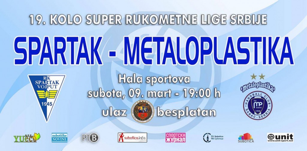 Rukomet: RK Spartak - RK Metaloplastika