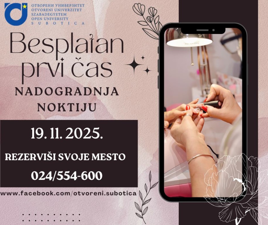 Besplatan prvi čas - Nadogradnja noktiju