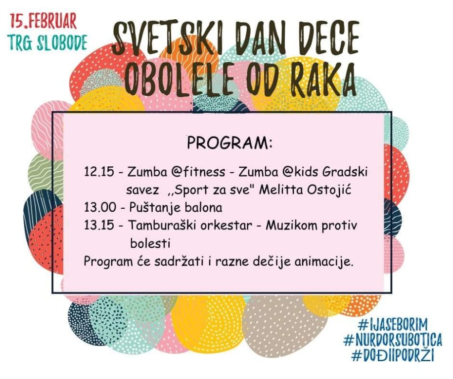 Obeležavanje Međunarodnog dana dece obolele od raka