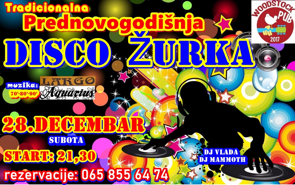 Tradicionalna Prednovogodišnja Largo-Aquarius disko žurka