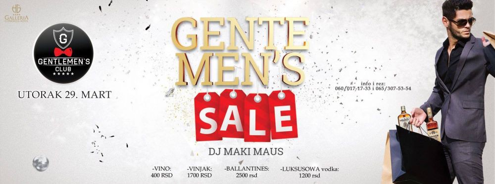 Gentlemen's sale