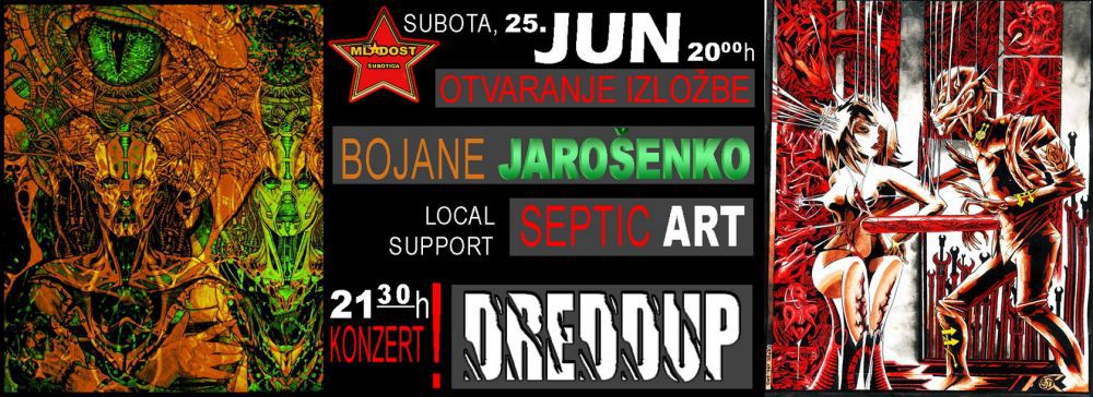Otvaranje Izložbe slika Bojane Jarošenko - local support Septic Art