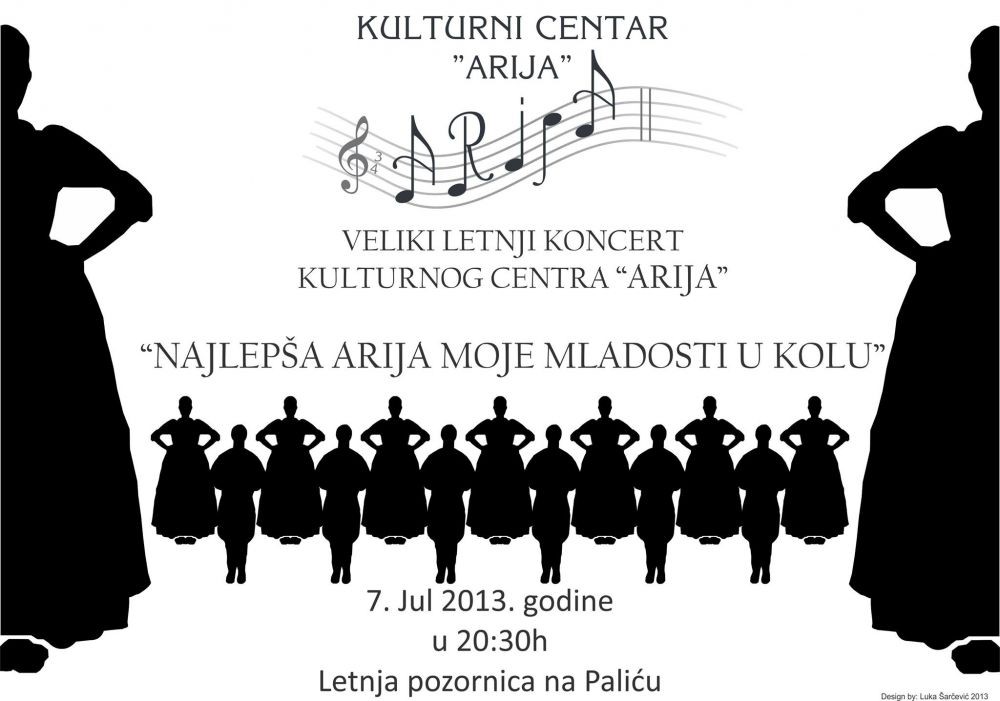 Veliki letnji koncert KC "Arija" pod nazivom "Najlepša arija moje mladosti u kolu"