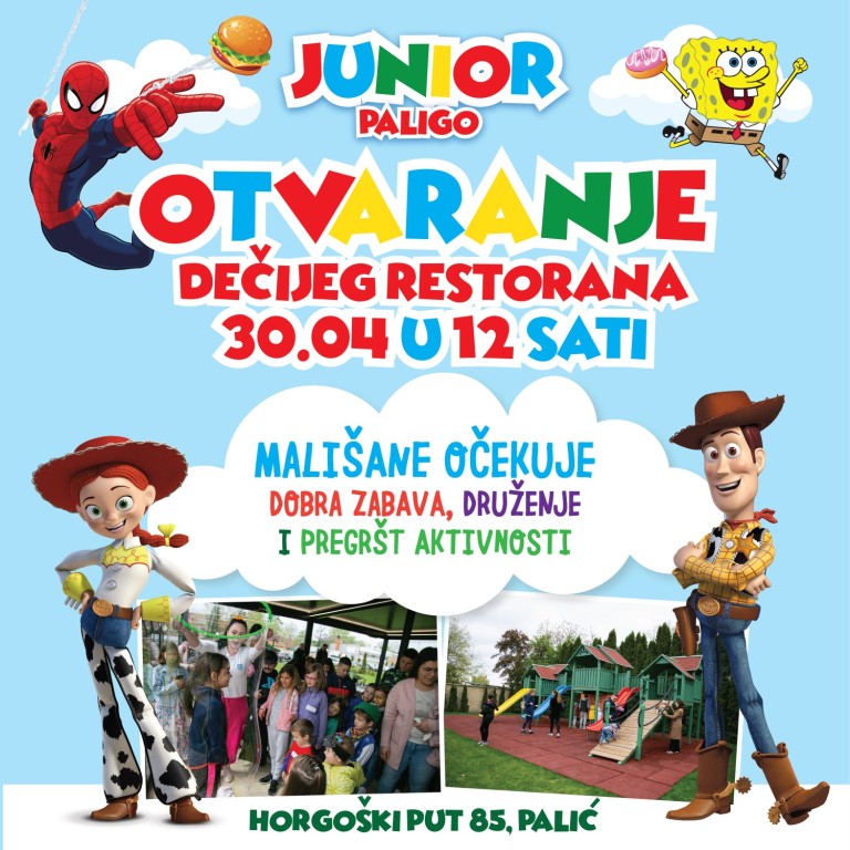 Otvoranje dečijeg restorana Paligo Junior