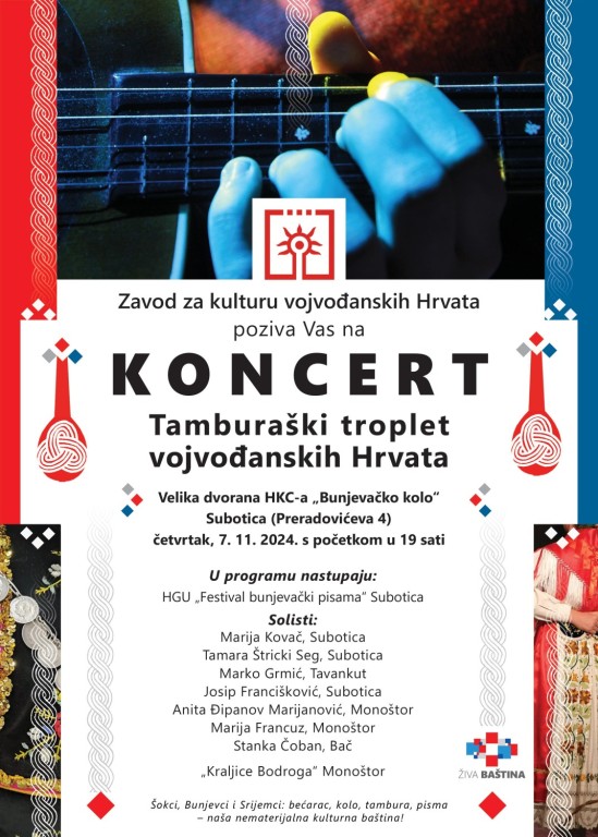 Koncert Tamburaški troplet vojvođanskih Hrvata