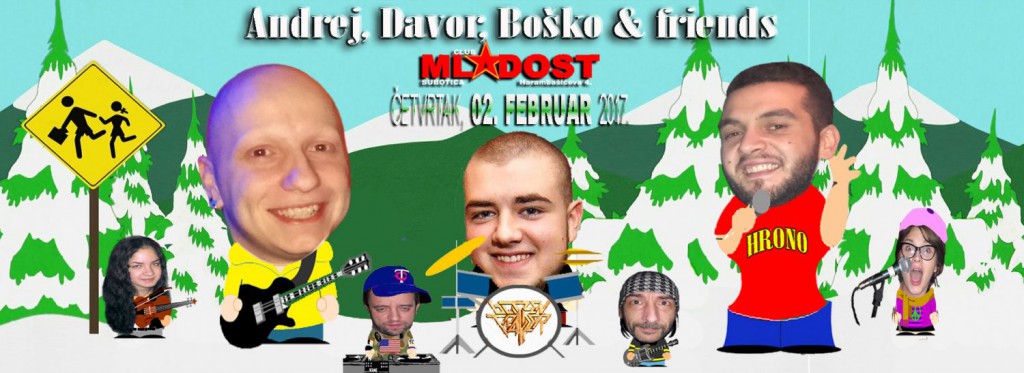 Akustična svirka: Andrej, Davor, Boško