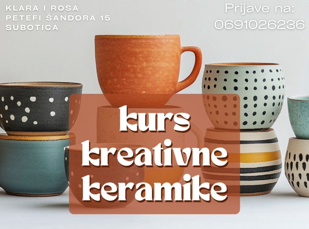 Jednodnevni kurs kreativne keramike