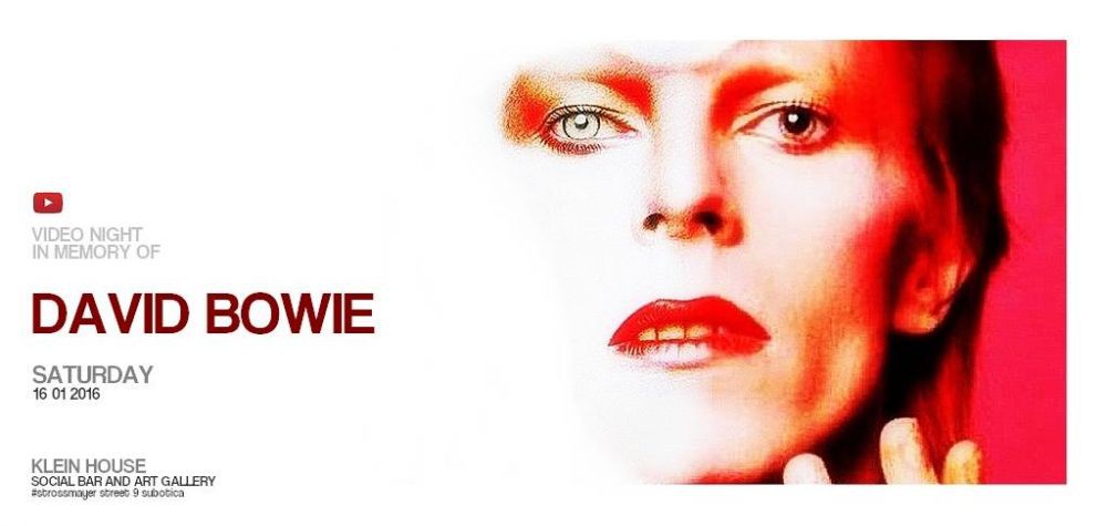 Video night in memory of David Bowie
