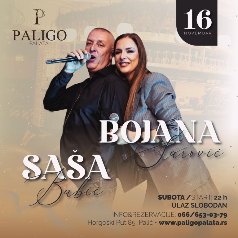 Bojana Šarović i Saša Babić