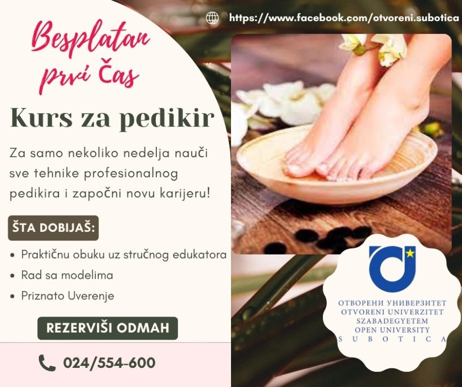 Besplatan uvodni čas - Pedikir