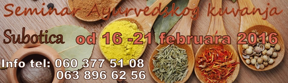 Kurs Ajurvedskog kuvanja