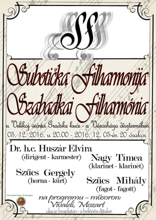 Koncert Subotičke Filharmonije