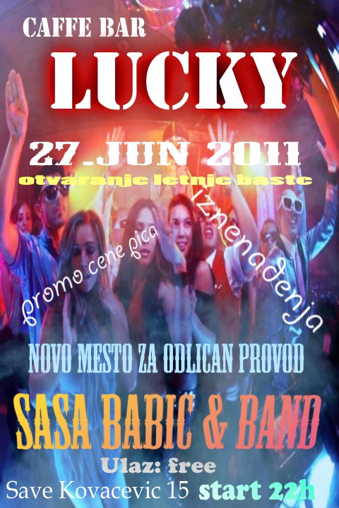 Caffe bar "Lucky" Otvaranje lentnje baste