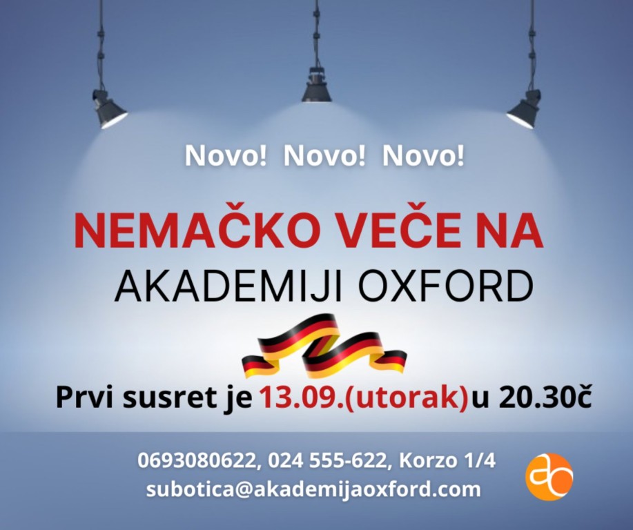 Nemačko veče na Akademiji Oxford