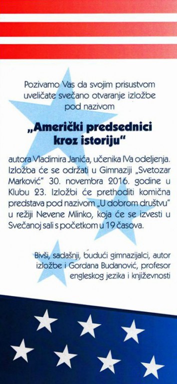 Izložba: Američki predsednici kroz istoriju