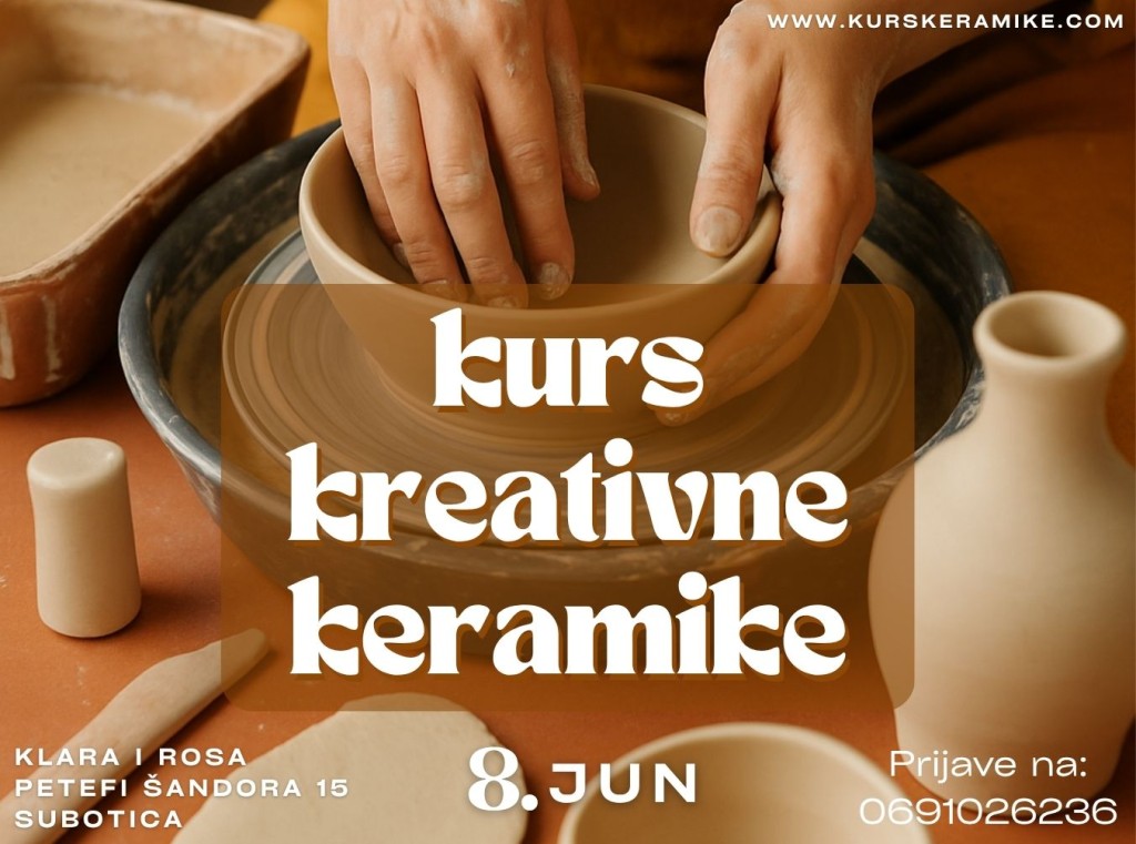Jednodnevni kurs kreativne keramike