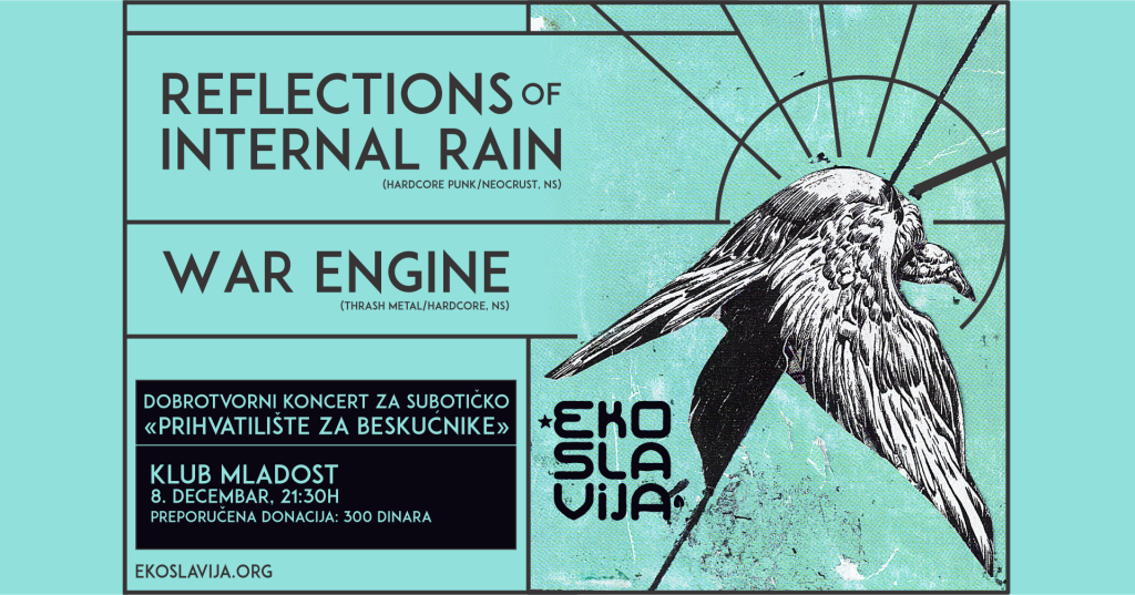 Dobrotvorni koncert za prihvatilište za beskućnike u Subotici - ROIR & War Engine