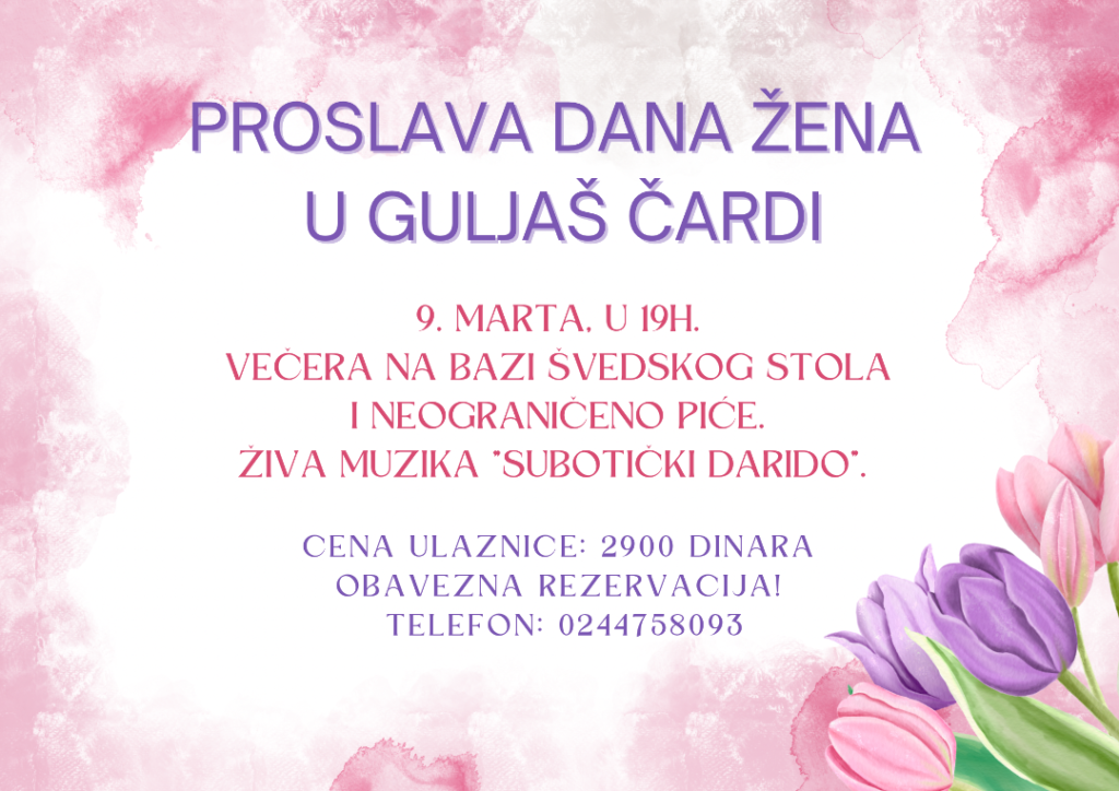 Proslava Dana Žena u Guljaš čardi