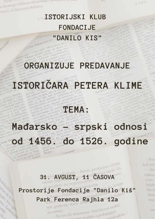 Predavanje istoričara Petera Klime