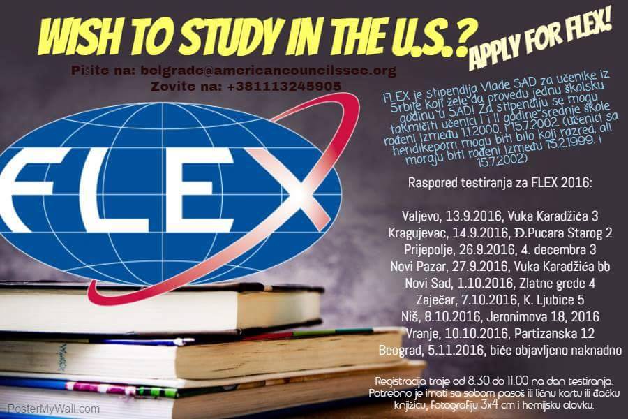 Prezentacija: Flex - besplatno jednogodišnje školovanje u SAD-u