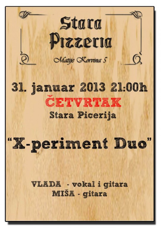 X-periment duo - akustična svirka