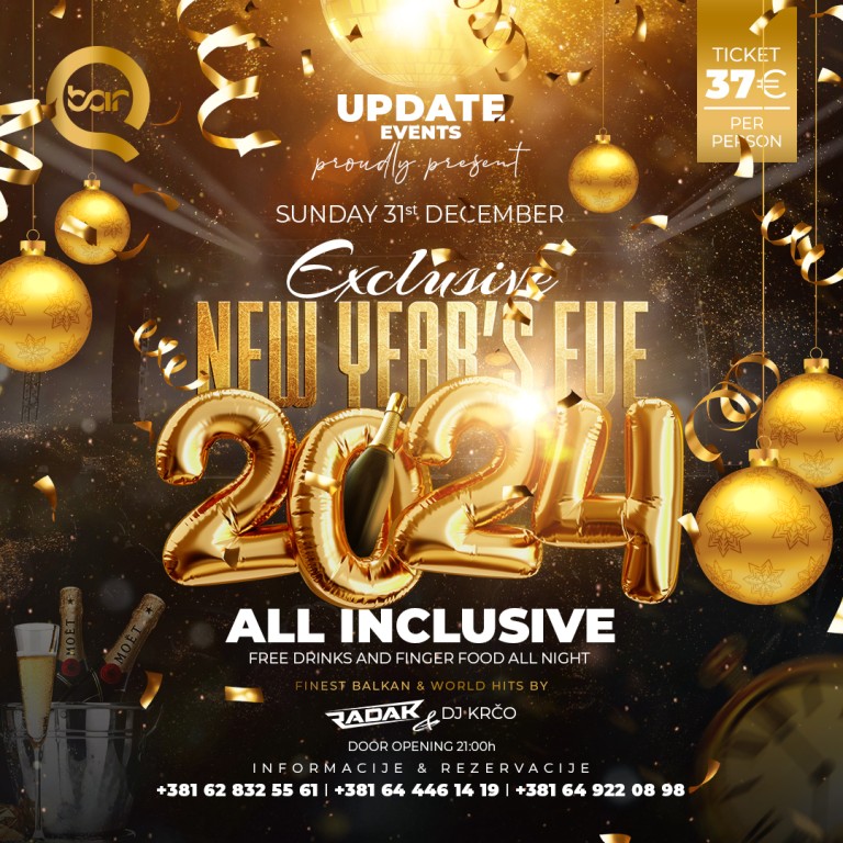 Doček Nove godine u Q baru