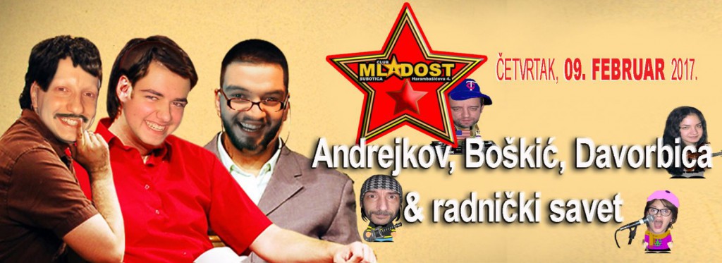 Akustična svirka: Andrejkov, Boškić,  Davorbica i radnički savet