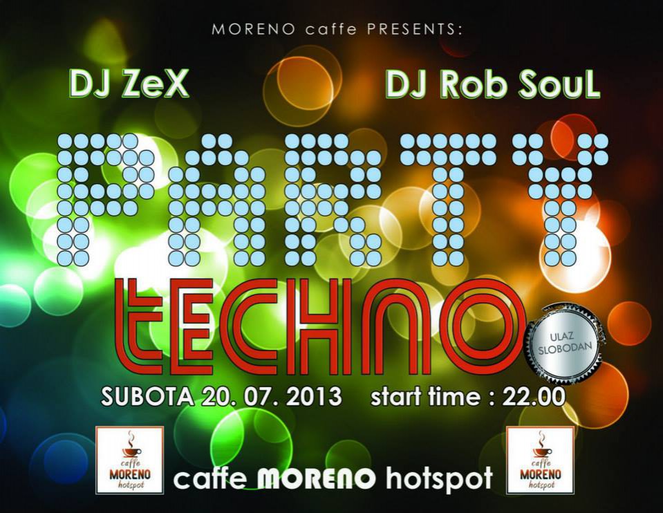 Party Techno - saturday evant