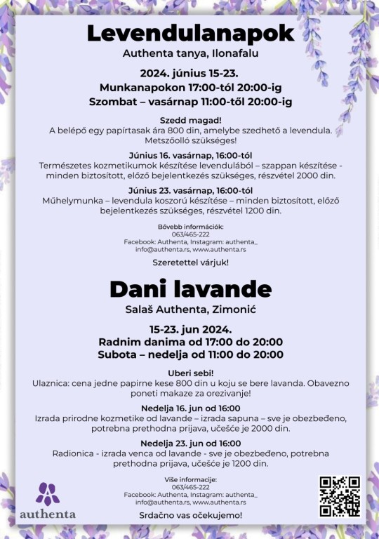 Dani lavande (15-24. jun)