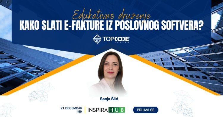Edukativno druženje: "Praktični saveti u vezi eFaktura, poslovnog softvera i kako spojiti jedno sa drugim"
