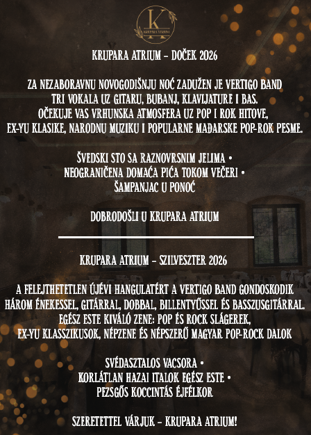 Doček Nove godine - Krupara Atrium