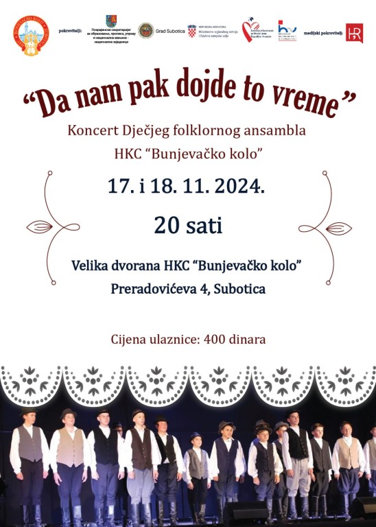 Koncert dječjeg folkornog ansambla