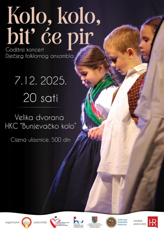 Godišnji koncert Dječjeg folklornog ansambala HKC "Bunjevačko kolo"