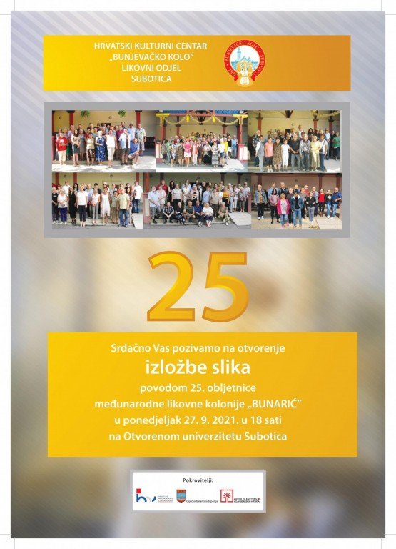 Izložba slika povodom 25. obljetnice međunarodne likovne kolonije "Bunarić"