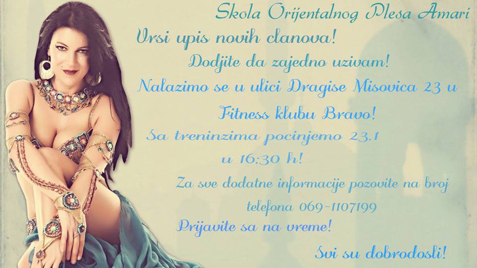 Upis u školu trbušnog plesa "Amari"