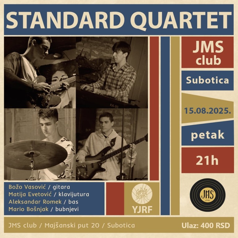 Uvod u predstojeći koncert na Youth Jazz & Rock Festival u Subotici.