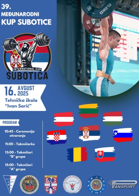 39. Međunarodni kup Subotice u dizanju tegova