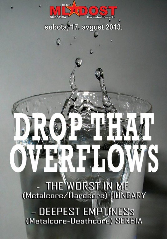 Drop that overflows