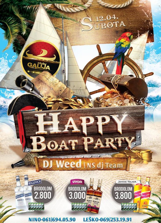 Happy boat party