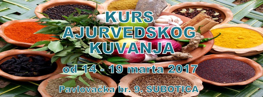 Kurs Ajurvedskog kuvanja