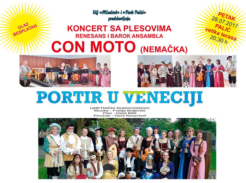Predstava "Portir u Veneciji" (nemački renesansni i barokni ansambl "Con Moto")