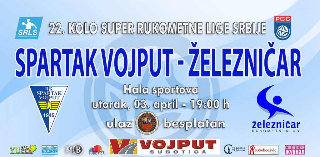 Rukomet: Spartak Vojput - Železničar