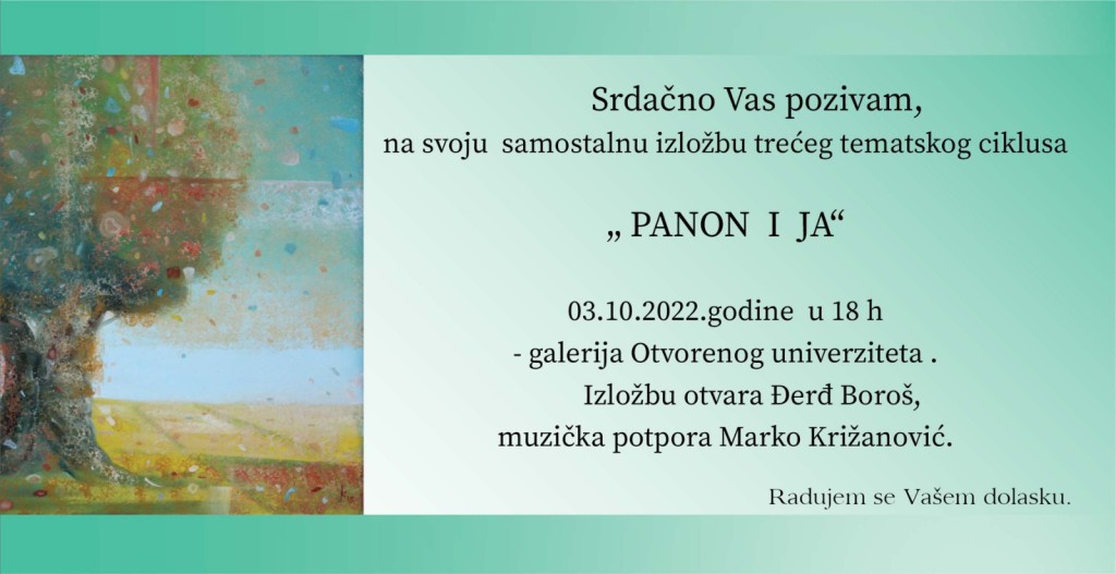 Izložba slika Josipe Križanović "PANON i JA"