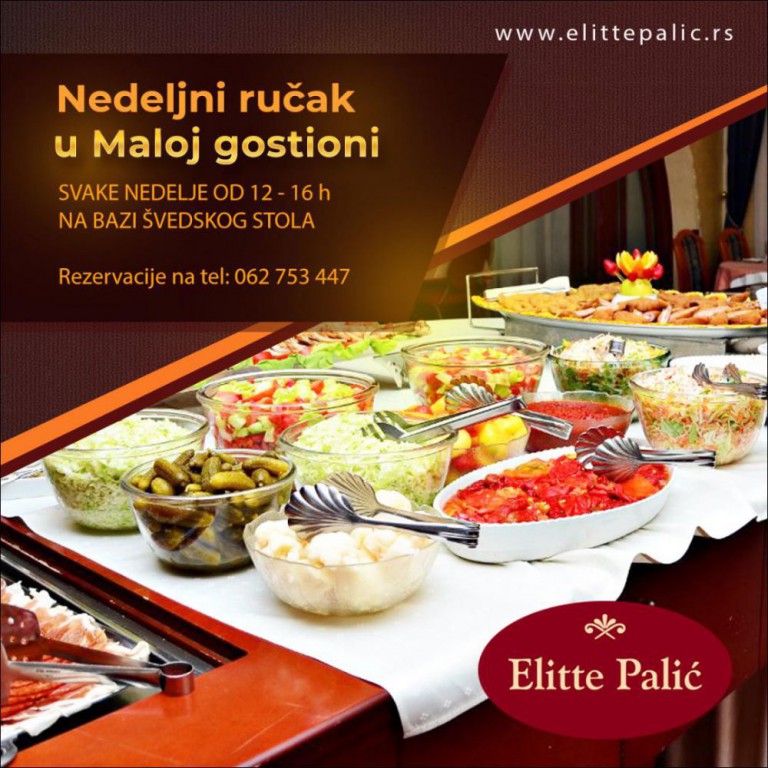 Nedeljni ručak u Maloj gostioni na Paliću