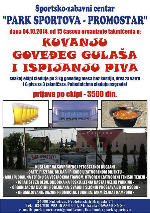 Takmičenje u kuvanju goveđeg gulaša i ispijanju piva