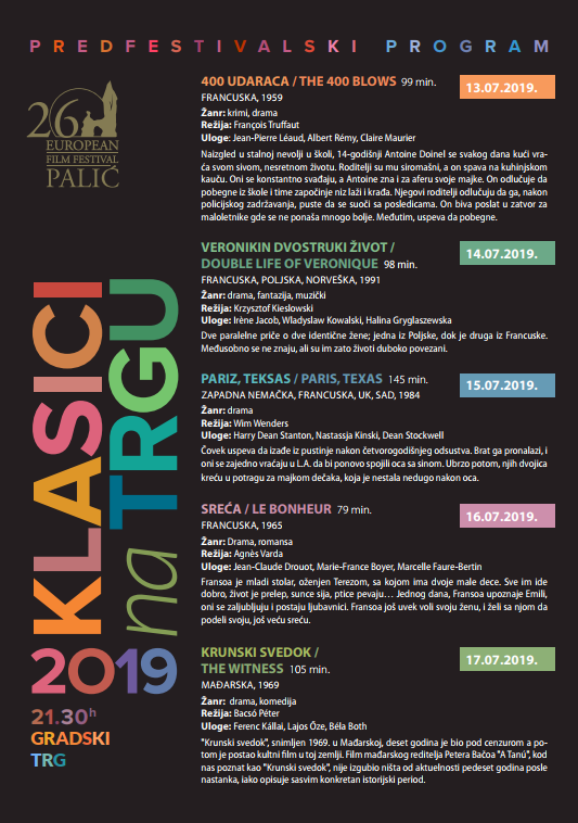 Predfestivalski program "Klasici na trgu": 400 udaraca