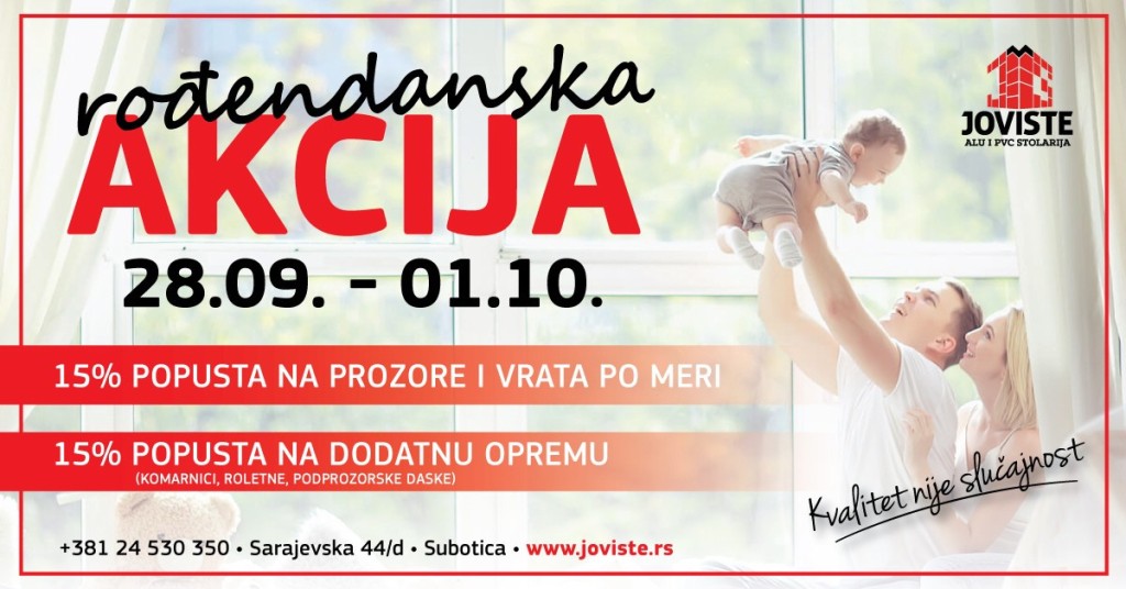 15. rođendan Jovista uz 15% popusta